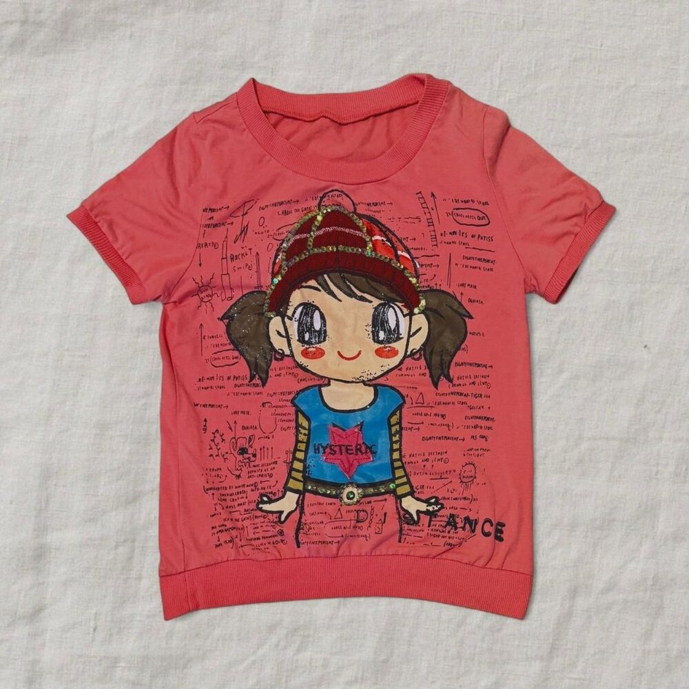 Vintage Harujaku Y2k Graphic Short Sleeved Tee